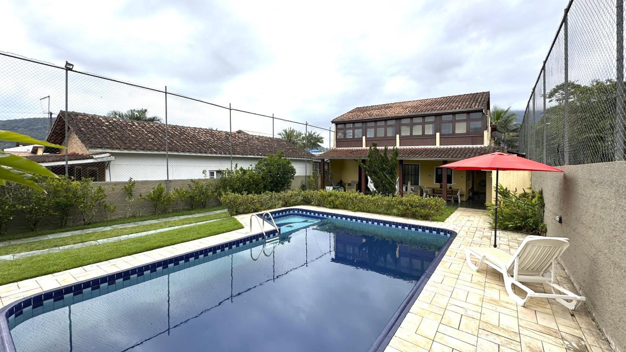 Casa C Piscina A 700M Da Praia De Caraguatatuba Sp Luaran gambar